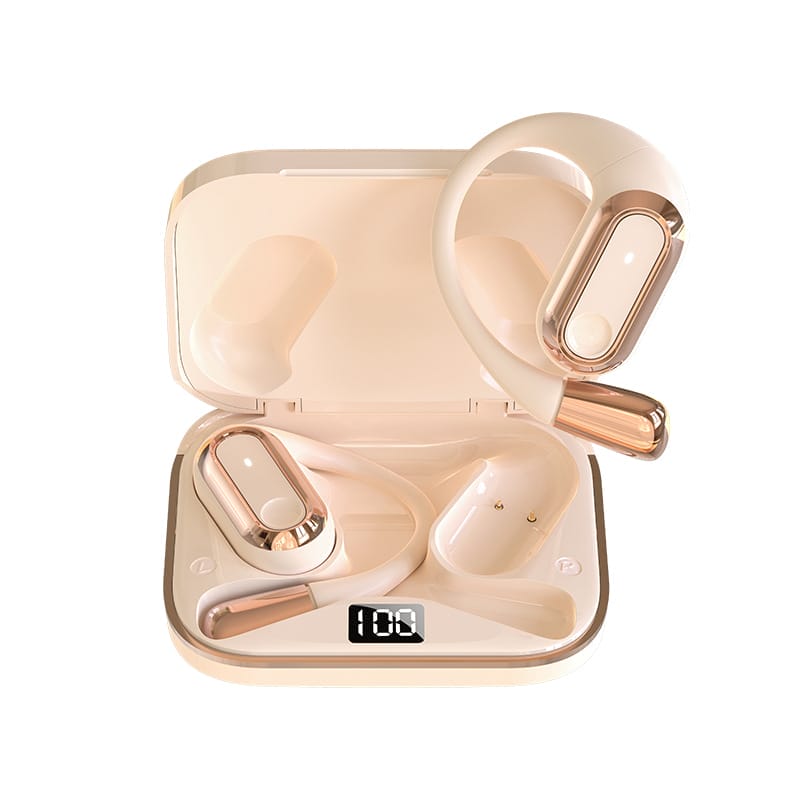 Experience clear Hi-Fi Stereo sound and over 8 hours of battery life with these ear-mounted Bluetooth 5.4 headphones, built with IPX5 waterproofing for your active lifestyle - Image 4