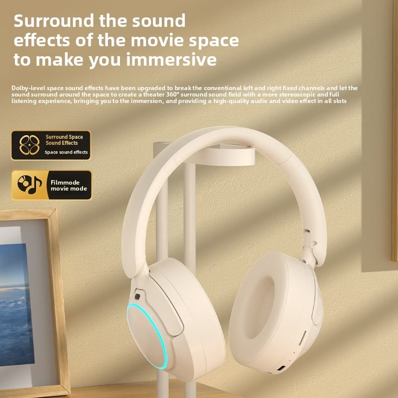 Get lost in ANC Stereo Sound and low-latency Gaming Mode for over 8 hours, backed by Bluetooth 5.4 speed and durable IPX5 waterproofing. - Image 2