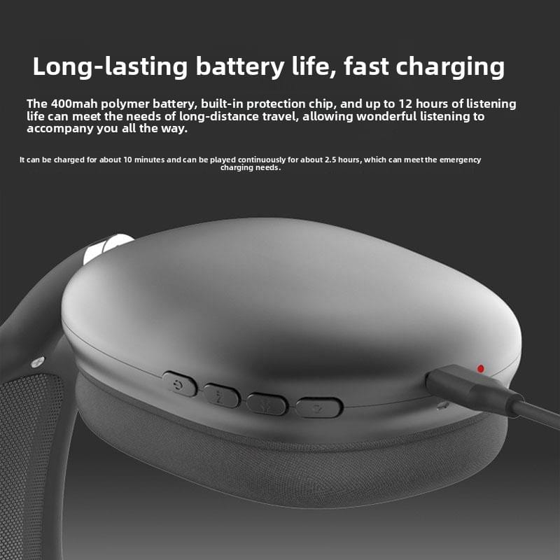 Wireless Gaming and Daily Workout Headphones with Dual Gold-certified High-Fidelity Sound and Active Noise Cancellation with wireless charging, IPX5 waterproofing, and IP5X dust resistance. - Image 4