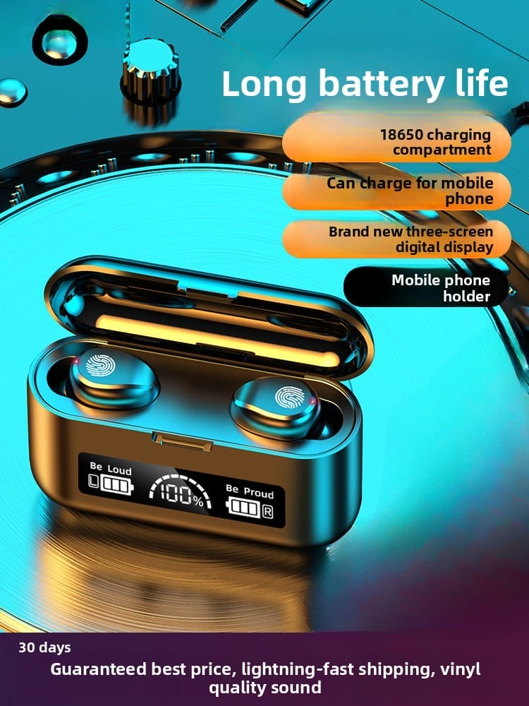 Wireless Bluetooth In-Ear Headphones – Noise Canceling, Bluetooth 5.0, 4H Battery, IPX Waterproof, Bilateral Stereo, True Wireless Earbuds