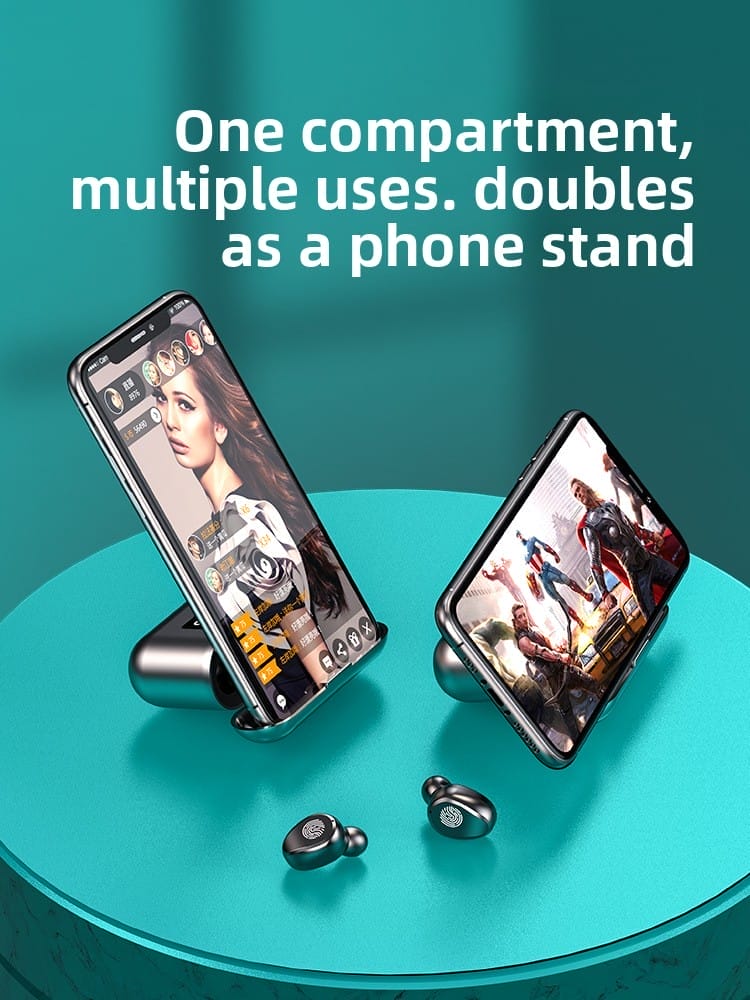 Wireless Bluetooth In-Ear Headphones – Noise Canceling, Bluetooth 5.0, 4H Battery, IPX Waterproof, Bilateral Stereo, True Wireless Earbuds - Image 3
